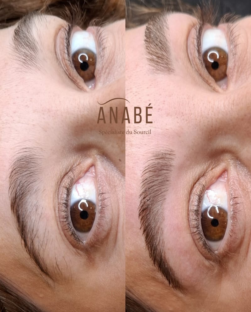 Résultat épilation et maquillage — avant et après