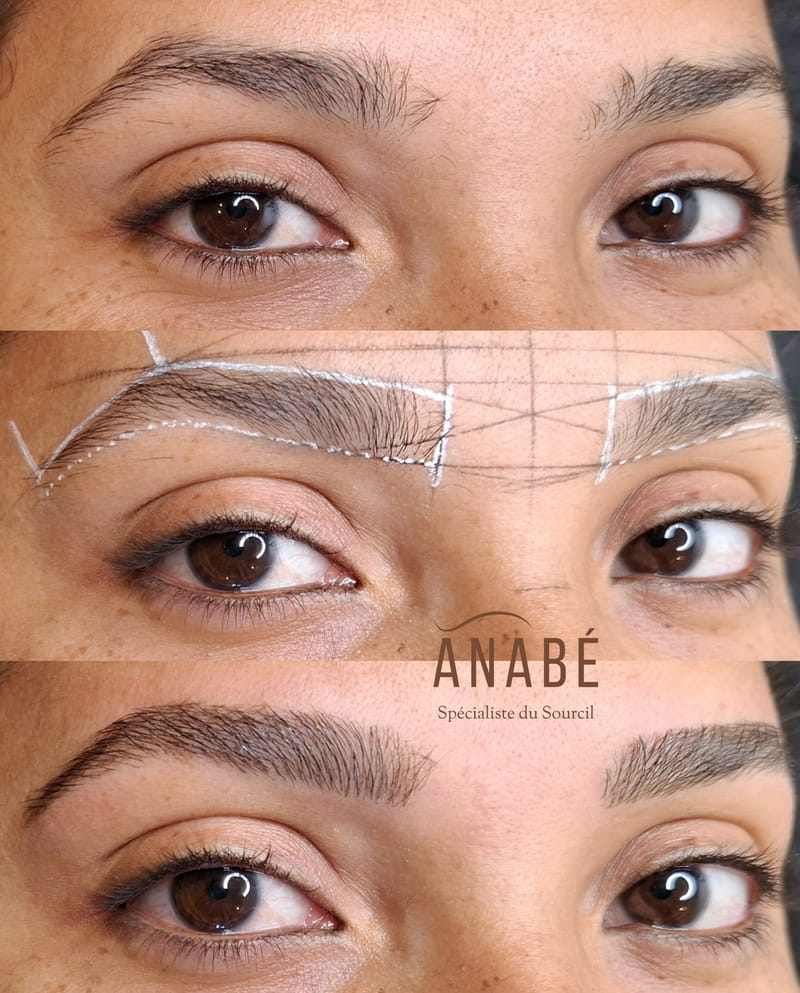 Résultat épilation et maquillage — avant et après