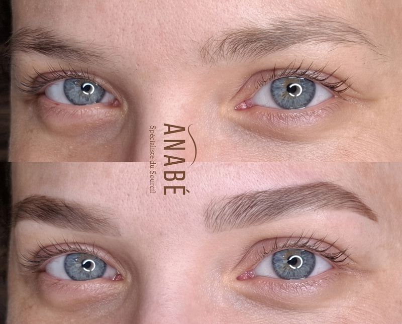 R&eacute;sultat &eacute;pilation et teinture hybride &mdash; avant et apr&egrave;s